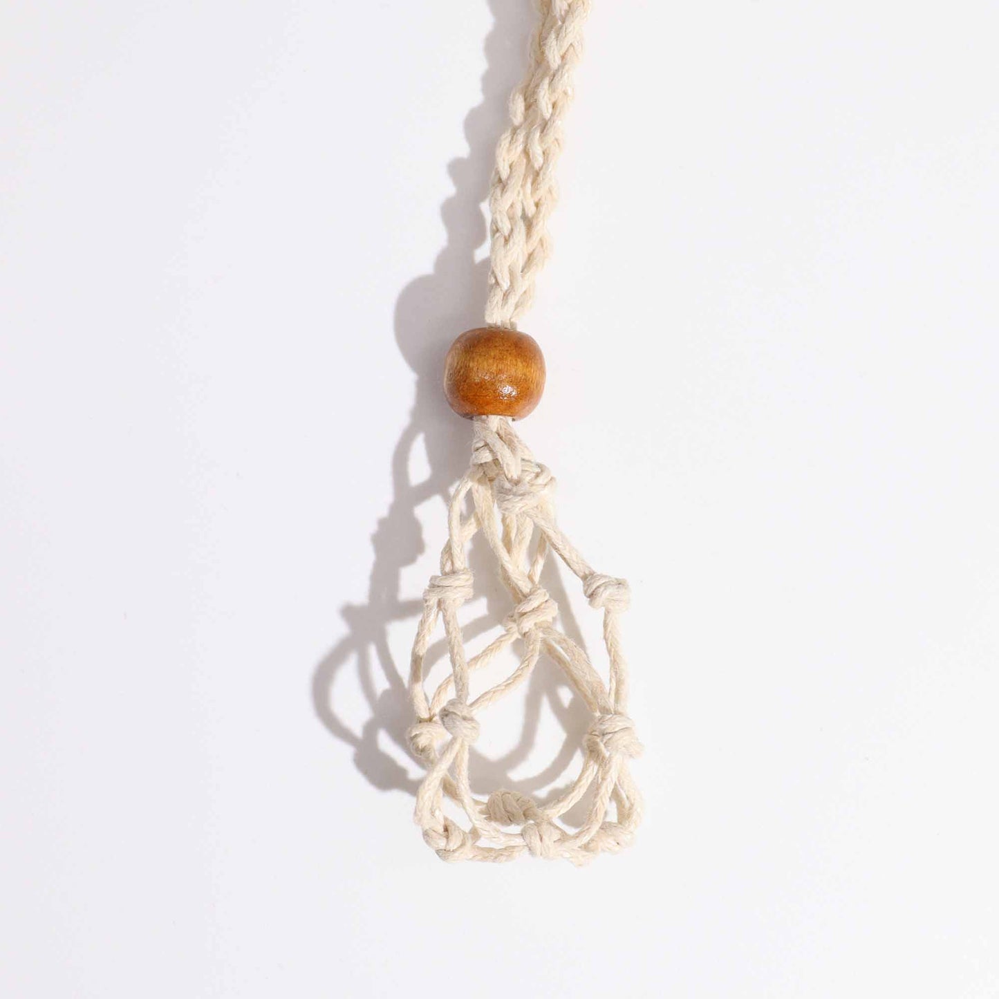 Edelsteen Ketting Macrame - Natuur