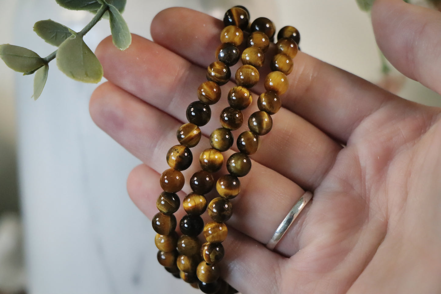 Kogelarmband Tijgeroog