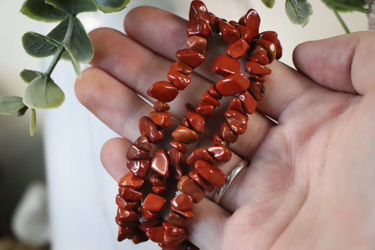 Rode Jaspis Splitarmband