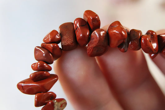 Rode Jaspis Splitarmband