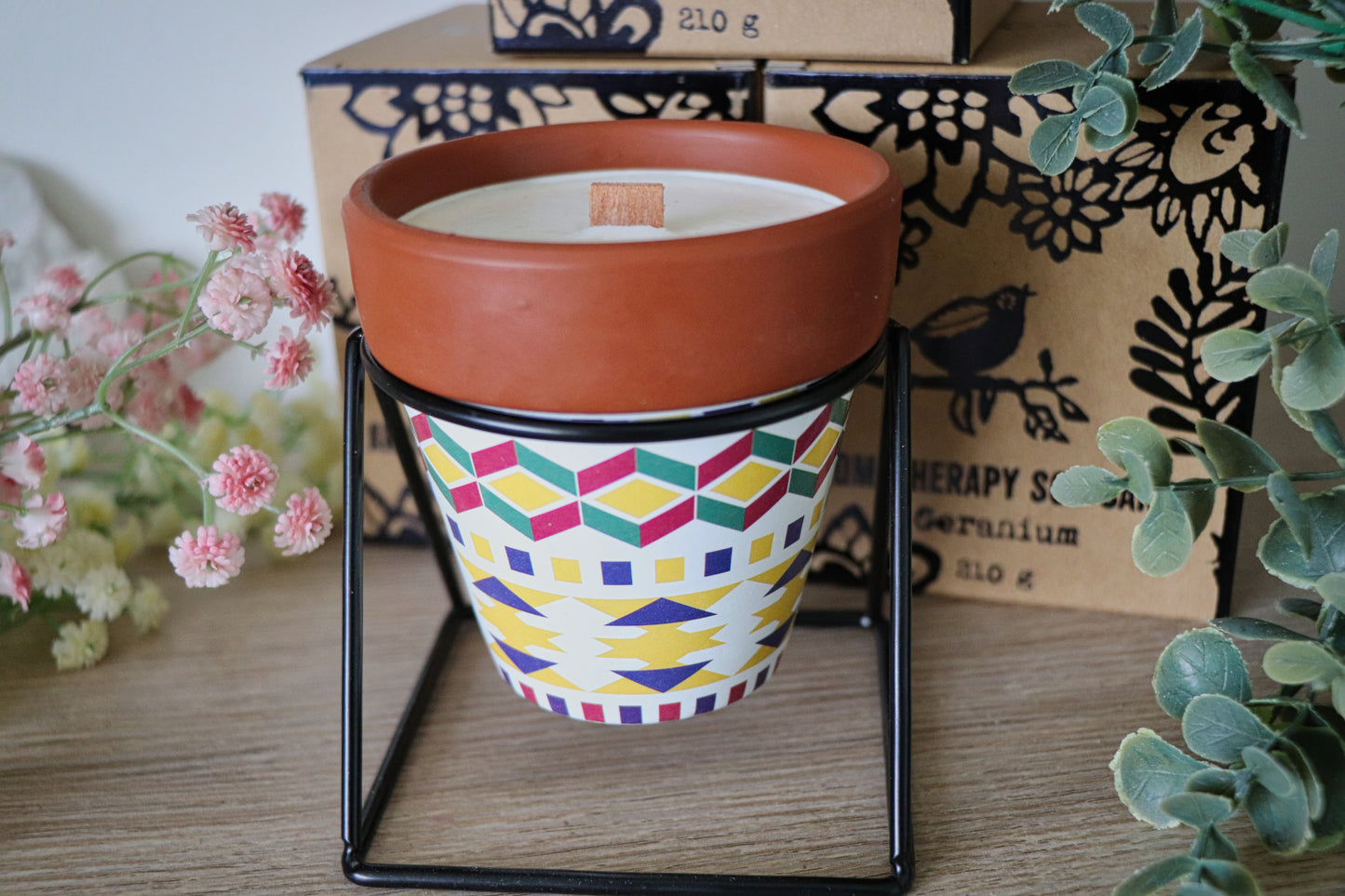 Aromatherapie Kaars - Geranium