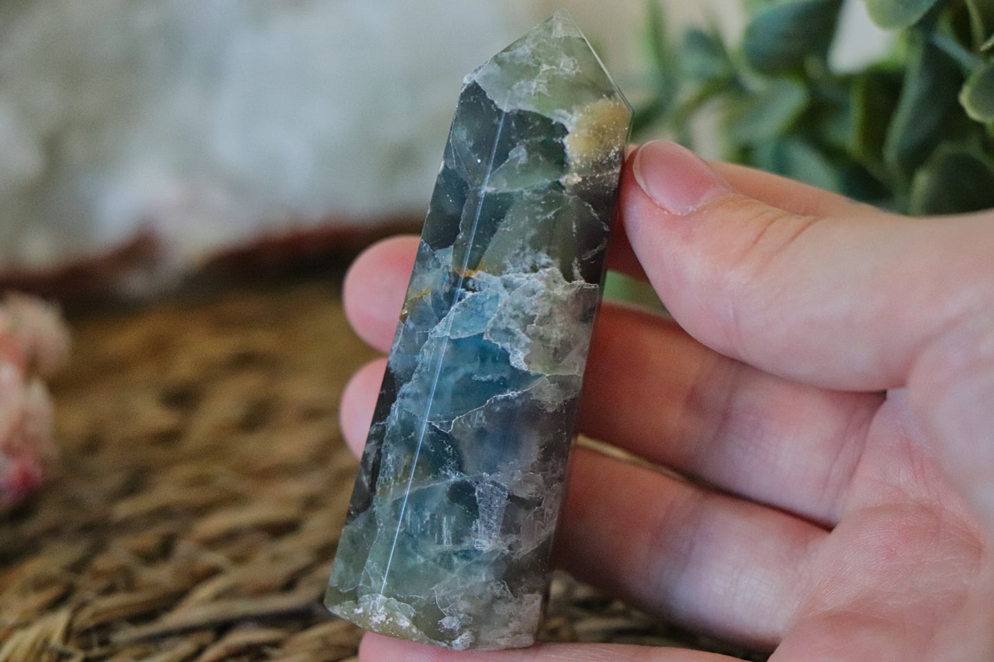 Regenboog fluoriet Obelisk