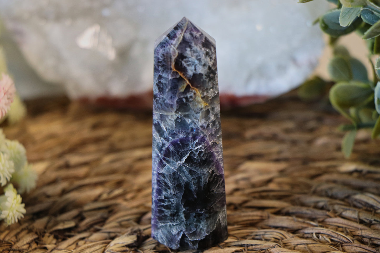 Regenboog fluoriet Obelisk