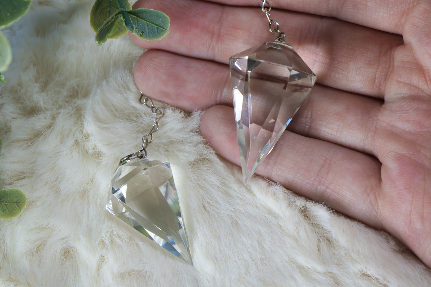 Pendel A+ Bergkristal Gefacetteerd