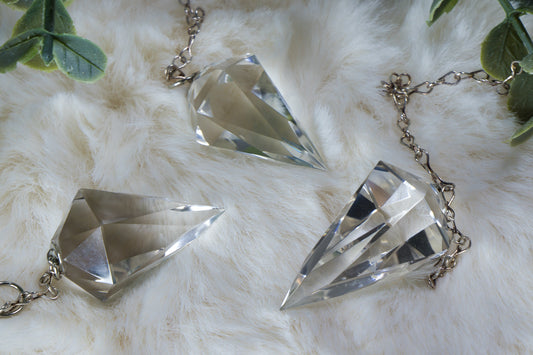 Pendel A+ Bergkristal Gefacetteerd