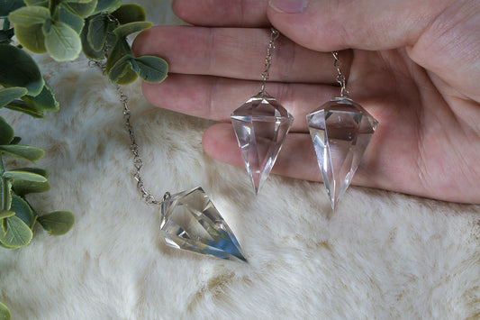Pendel A+ Bergkristal Gefacetteerd