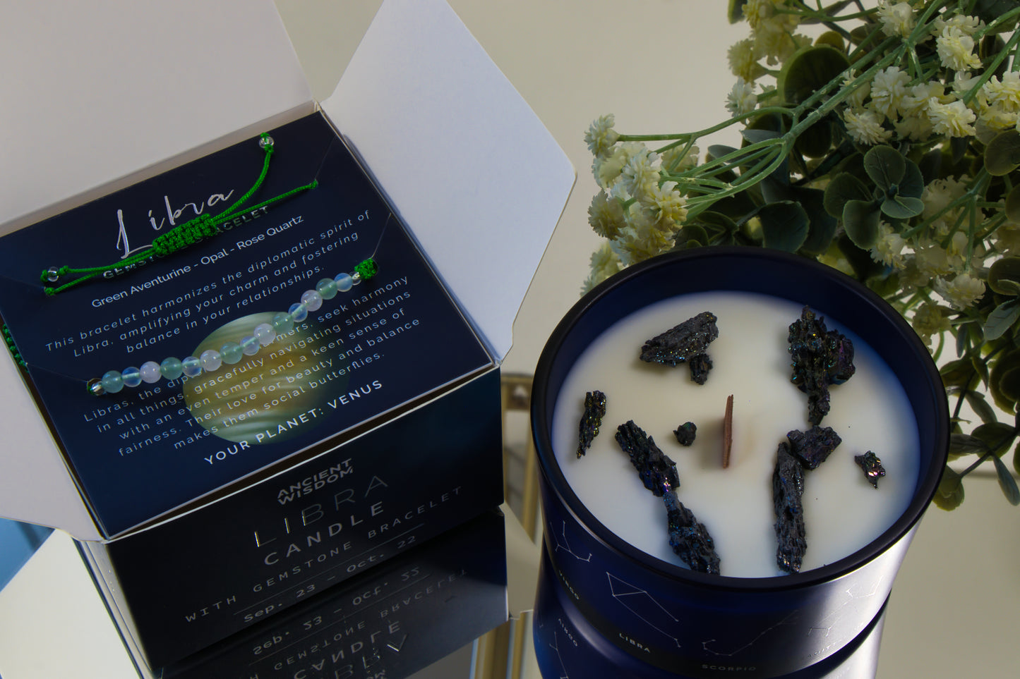 Zodiac Kristallen Kaars - Weegschaal