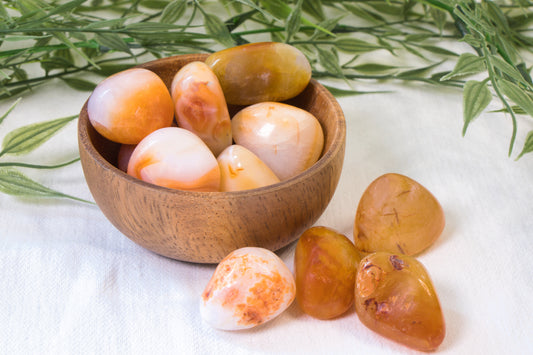 Carneool Trommelsteen L