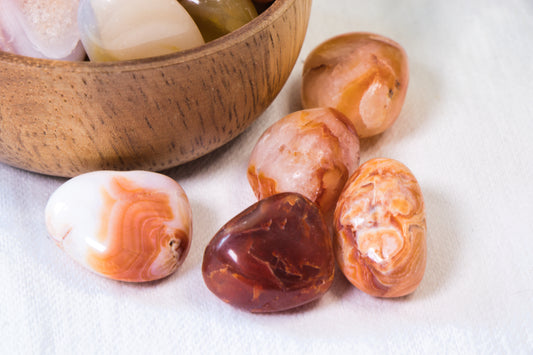 Carneool Trommelsteen M