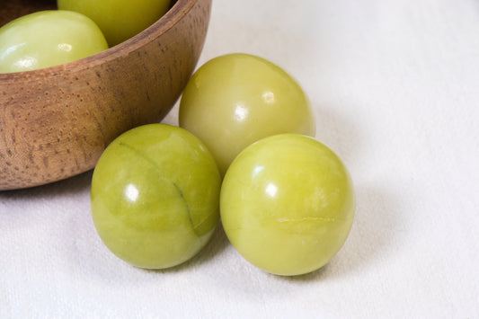 Limoen Jade Trommelsteen