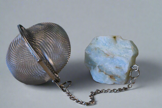 Edelsteen Theezeefje - Aquamarijn