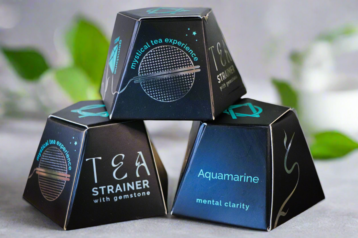 Edelsteen Theezeefje - Aquamarijn