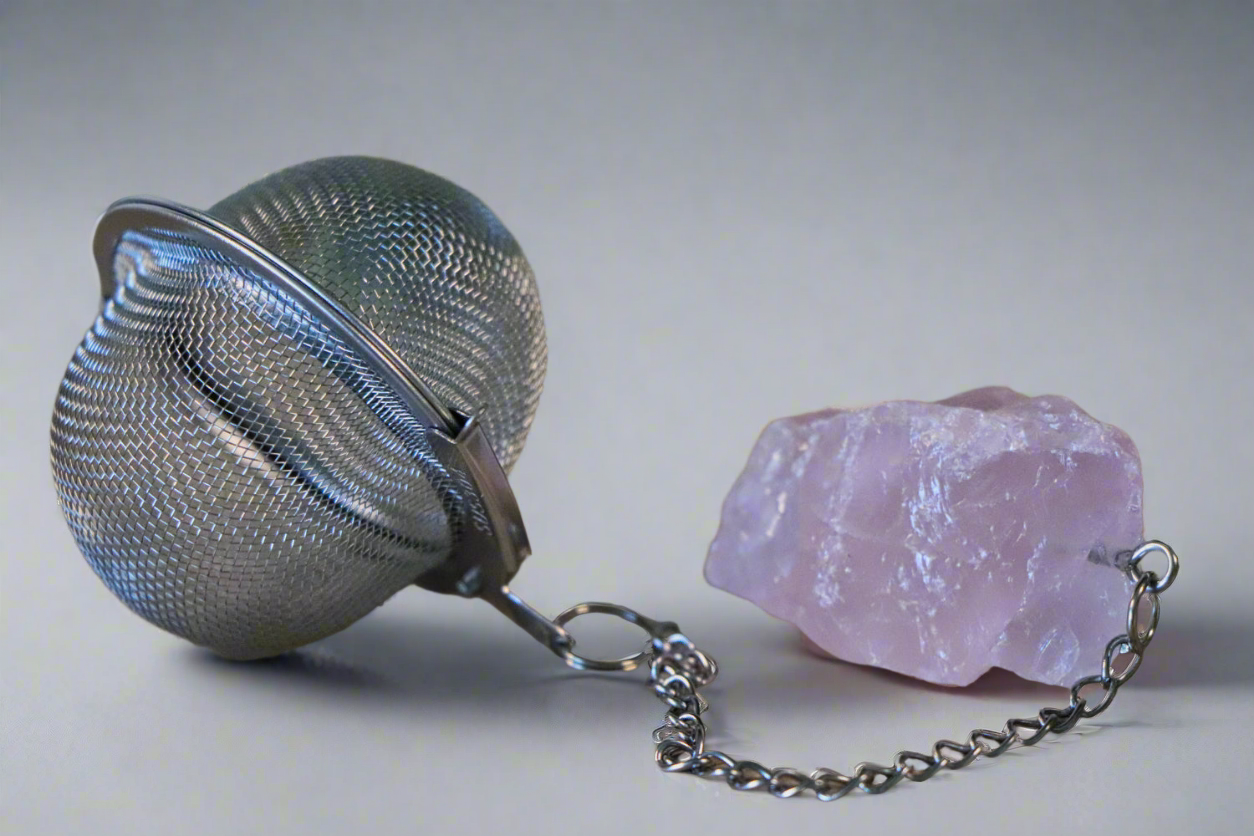 Edelsteen Theezeefje - Rozenkwarts