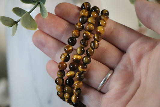 Kogelarmband Tijgeroog