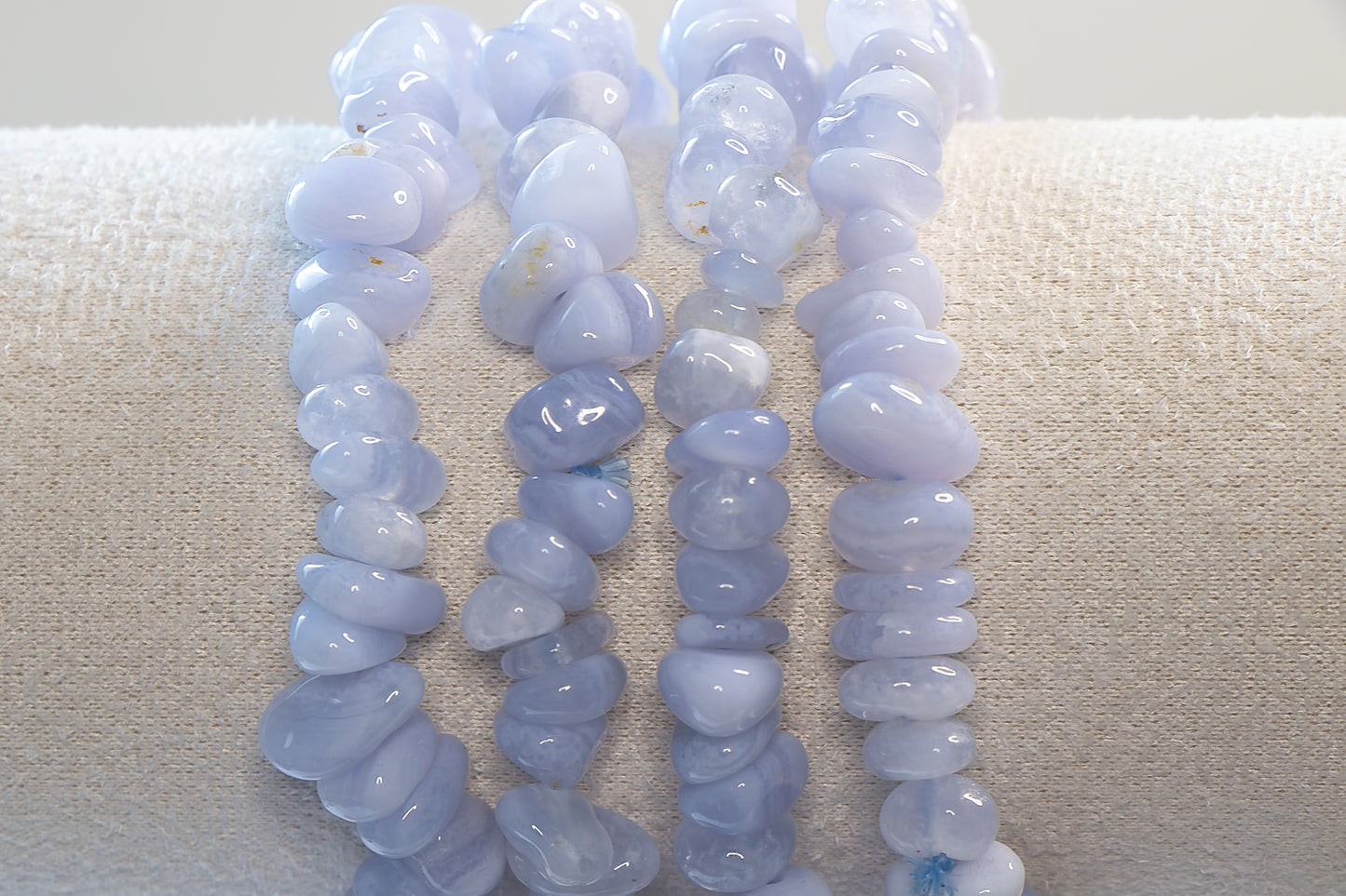 Blauwe Chalcedoon Splitarmband